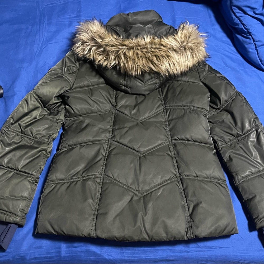 Green Nautica Mid Length Coat - Picture 7 of 7